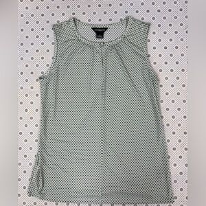 Liz Claiborne Black and White Geometric Blouse